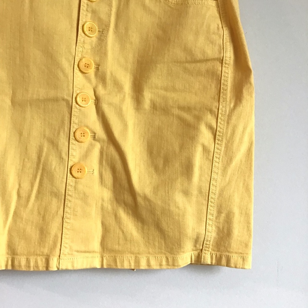 Caslon Yellow button-front pencil skirt - Picture 3 of 4